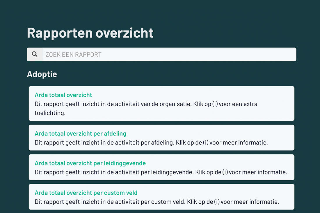 Arda rapportages